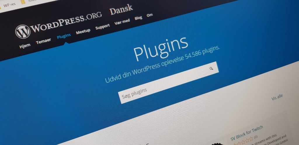 Plugins repository på wordpress. Org