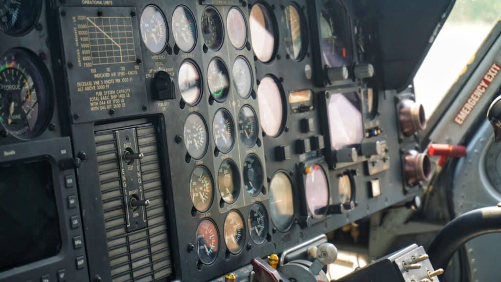 Helicopter control panels